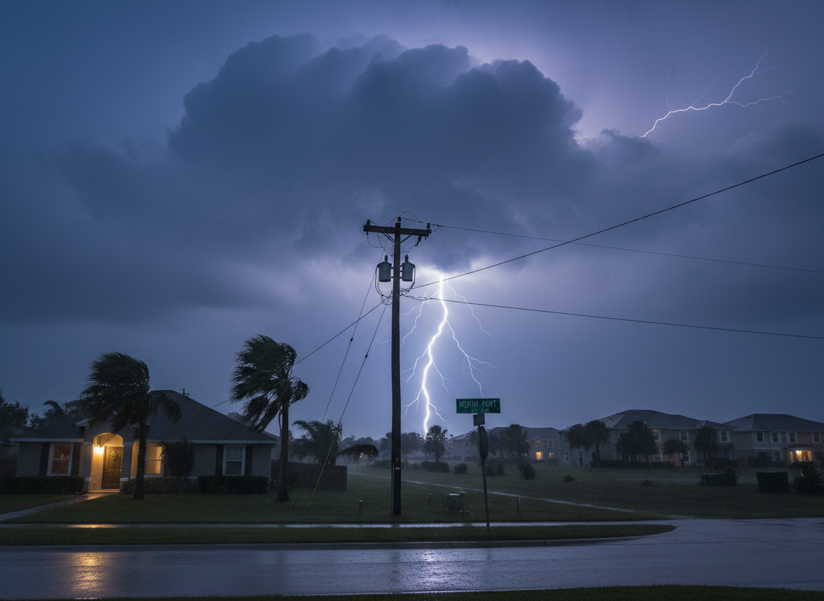 Why Lightning Strikes Cause Frequent Power Issues in North Port